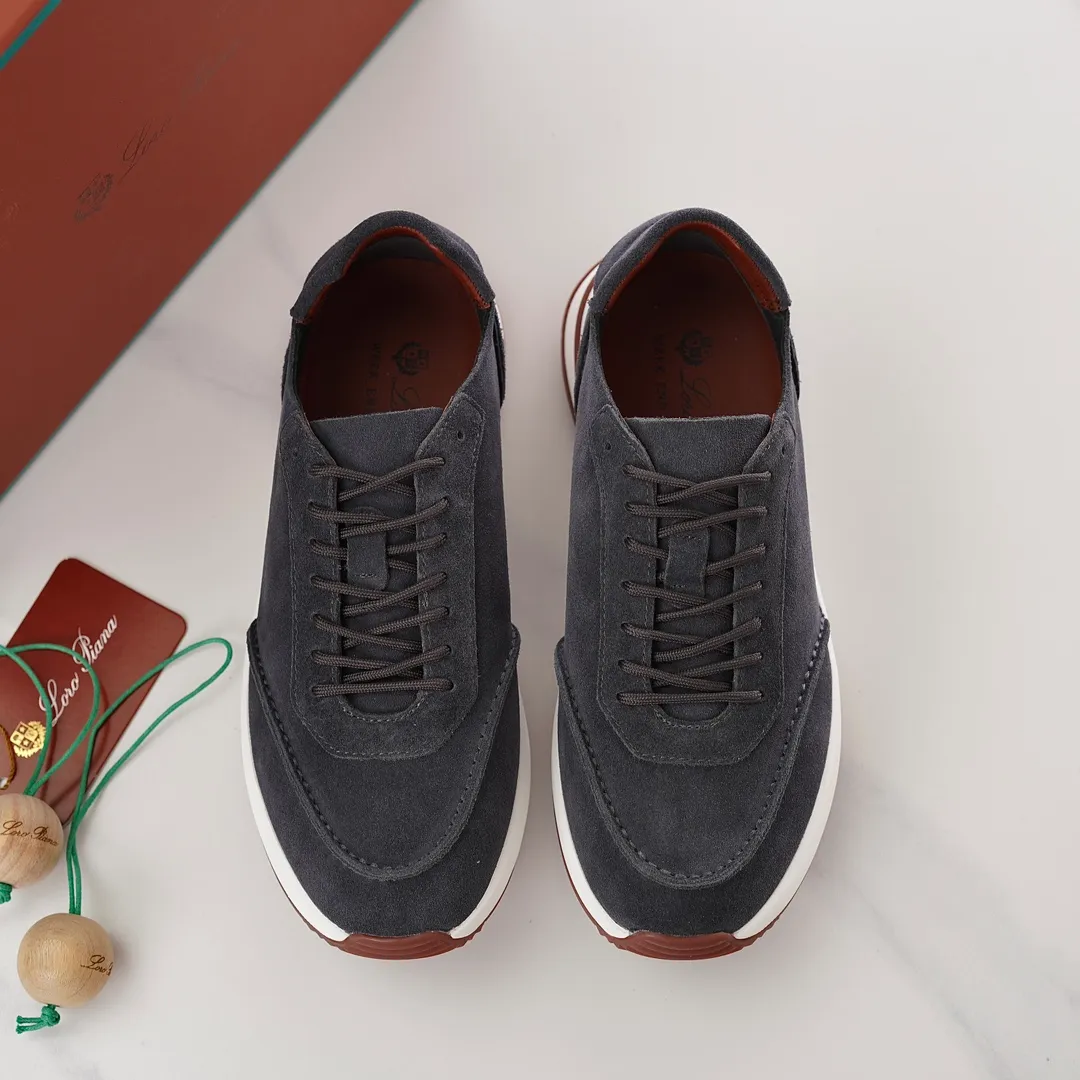Factory price: 480💰 loro men's shoes💰iana/L men's shoes💰 Size: 38-45, customized 45 non-returnable Materials: The upper is made of elastic cloth for routing. Anti-fleece fabric is wrapped on the front and back to ensure stability. The back is equipped with a cushion to improve wearing comfort. Breathable mesh shoes. Elastic cloth inner𥚃 latex mesh insole. Sole I Men's Shoes💰Foam Combination T Men's Shoes💰U Outsole